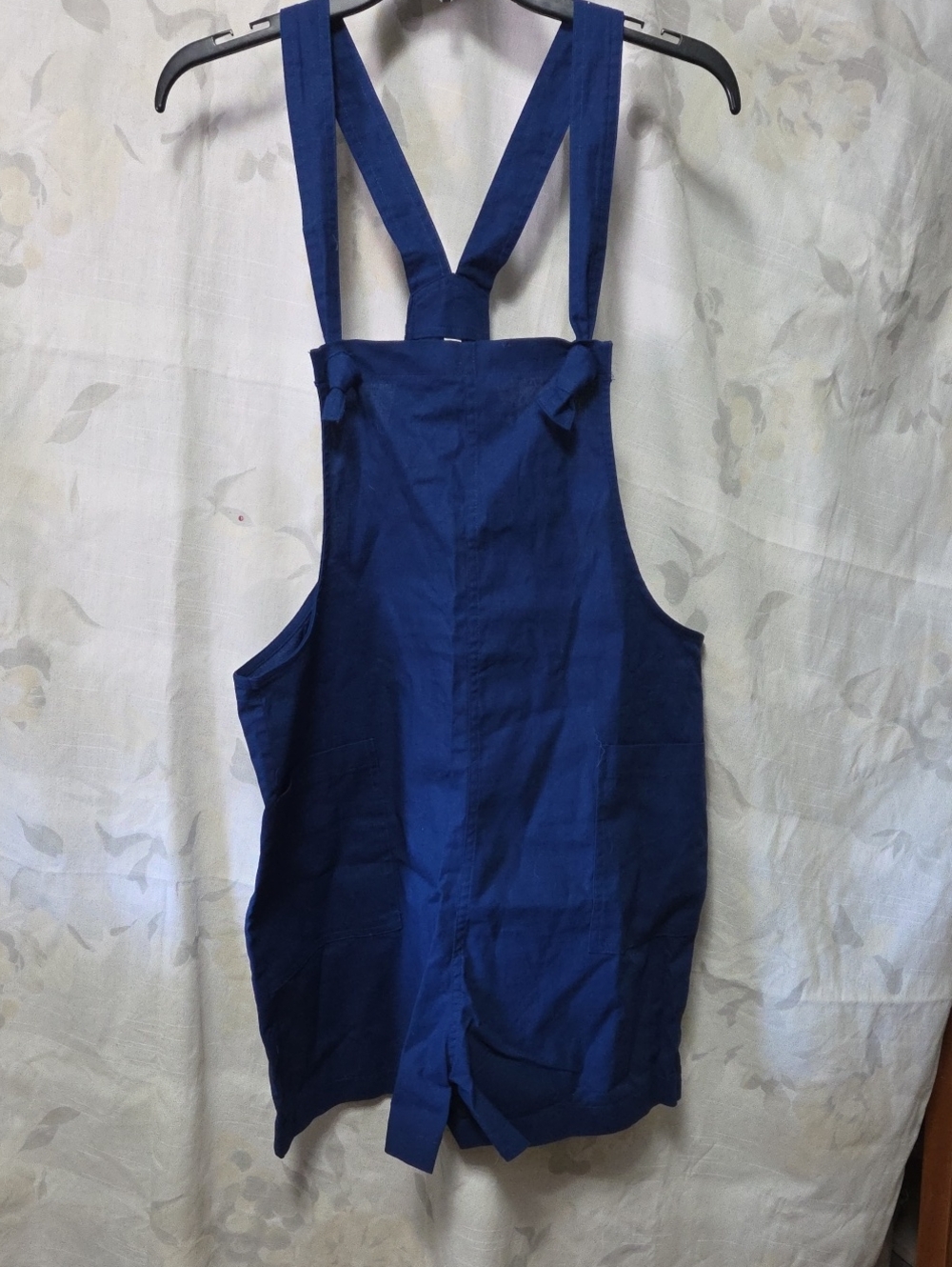 Zenana Outfitters Royal Blue Cotton Overall Romper